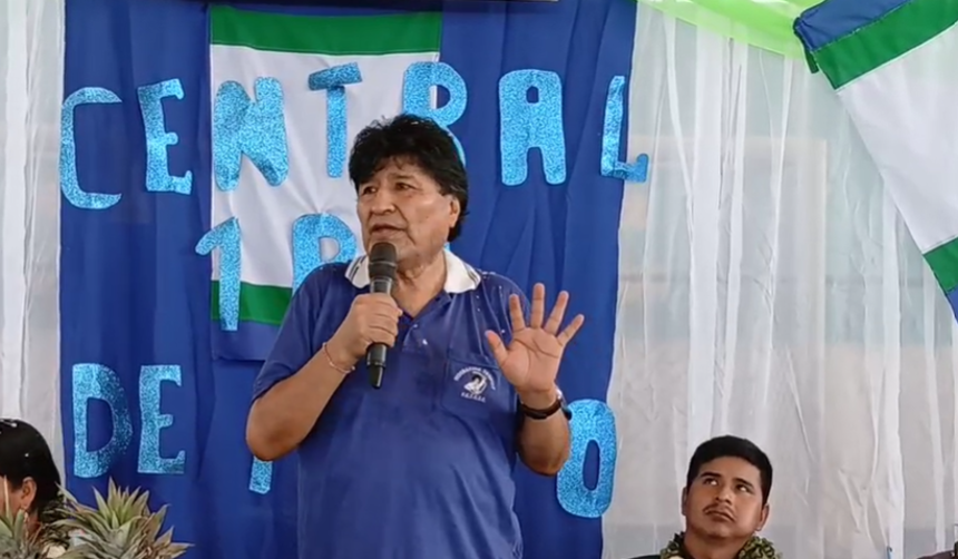Evo rechaza acusaciones de narcotráfico y denuncia intento de criminalizar la protesta social