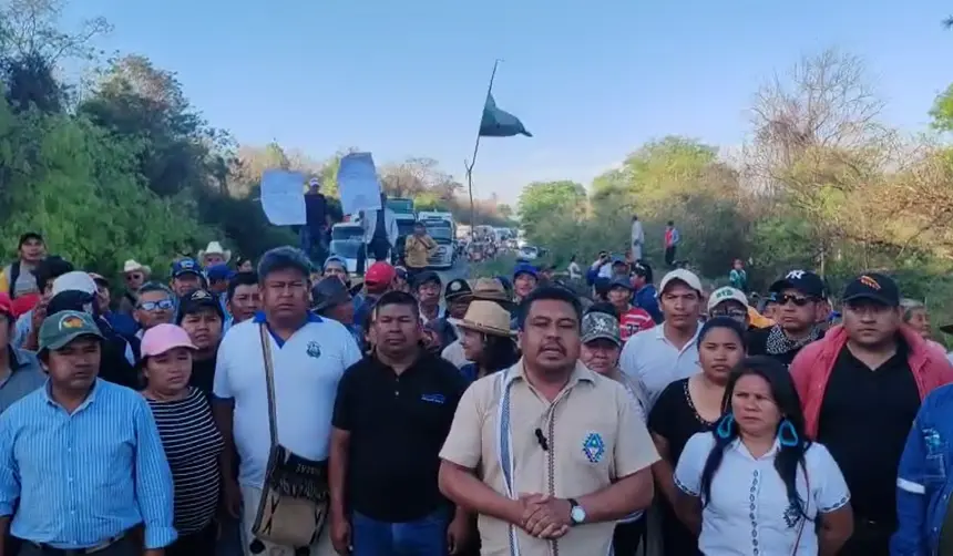 Bloqueo en Abapó se masifica y movilizados rechazan reunirse con la Subgobernación de Cordillera