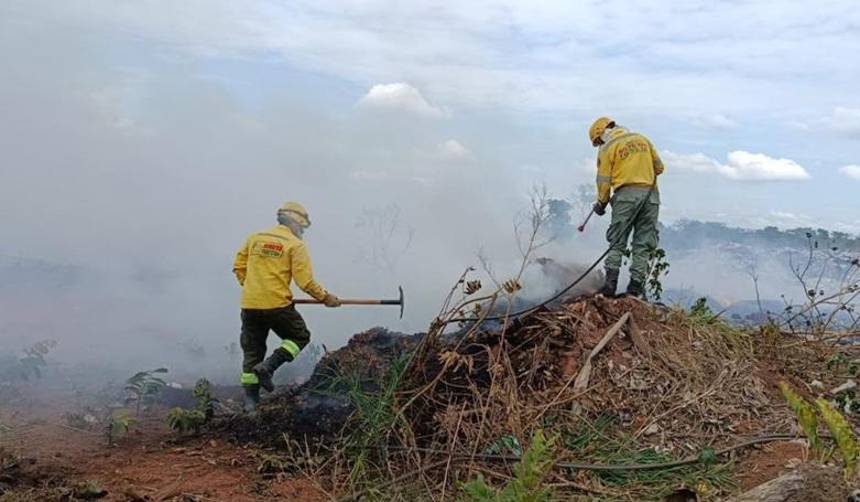 Pese a las lluvias, aún persisten seis incendios forestales en Santa Cruz