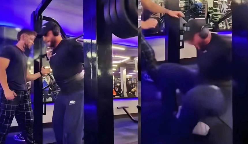 Video sensible: Joven se fractura ambas piernas cuando realizaba sentadillas en un gimnasio