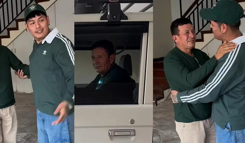 “Gracias, hijo”: Corona cumple el sueño de su papá y esta es la emotiva reacción