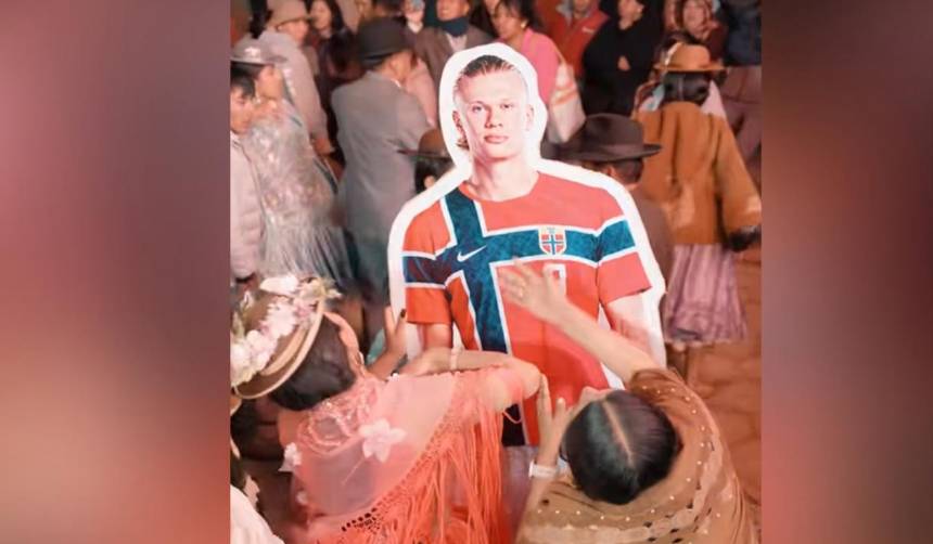 Haaland ‘presente’ en una fiesta en Bolivia y el video se vuelve viral