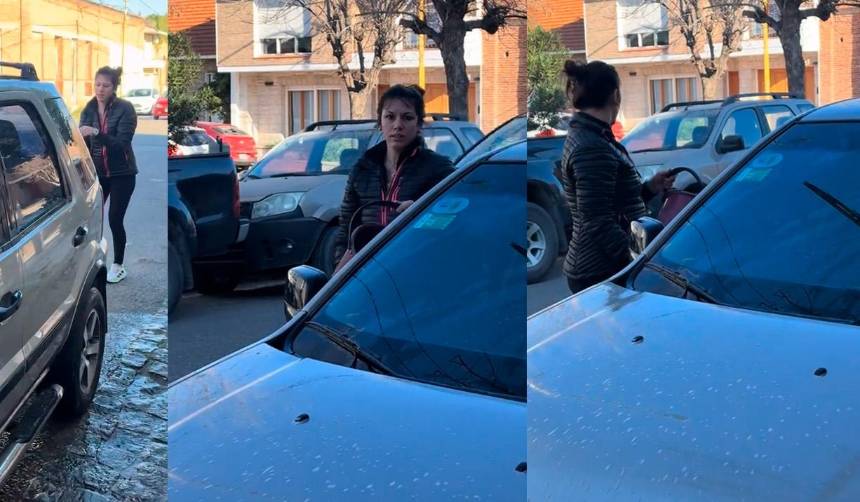 Salió a lavar su vehículo, pero se confundió y lavó el de su vecino y se volvió viral