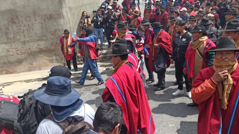 Ponchos Rojos movilizados en San Pedro 