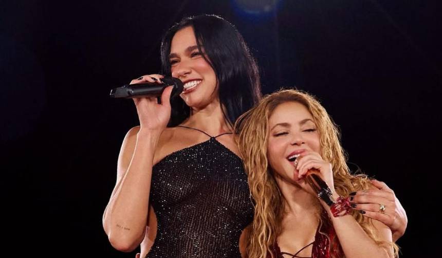 ¡Sorprendente! Dua Lipa canta ‘Antología’ junto a Shakira 