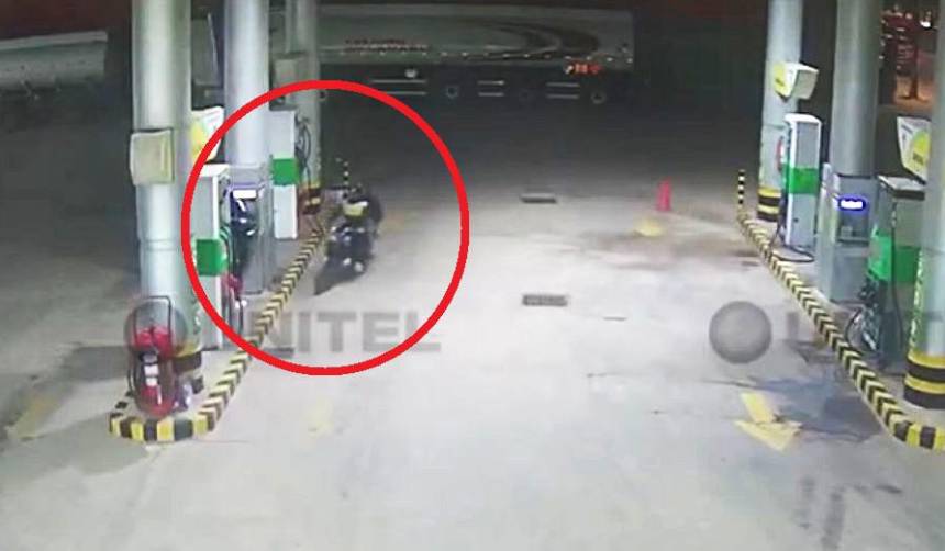 Video: Así fue el atraco armado perpetrado en un surtidor de la Doble Vía La Guardia, en Santa Cruz de la Sierra
